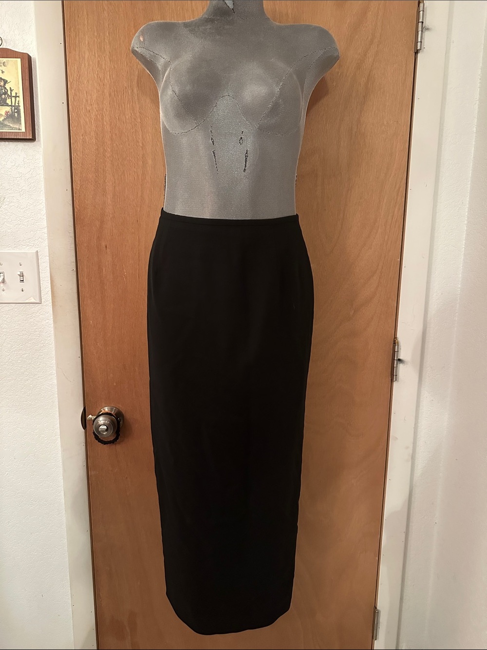 Evan Picone Black High-Waist Maxi Skirt